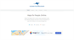 Desktop Screenshot of klokantech.com