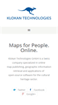 Mobile Screenshot of klokantech.com